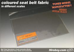 1:20/1:24 Scale ADHESIVE backed Seatbelt/Harness Fabric DARK GREY