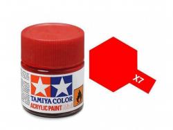 Tamiya Acrylic Mini X-7 Red (Gloss) - 10ml Jar
