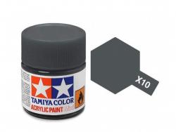 Tamiya Acrylic Mini X-10 Gun Metal  (Gloss) - 10ml Jar