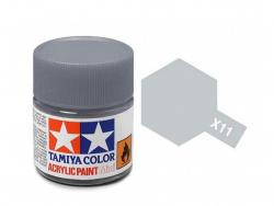 Tamiya Acrylic Mini X-11 Chrome Silver  (Gloss) - 10ml Jar