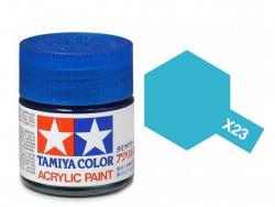 Tamiya Acrylic Mini X-23 Clear Blue (Gloss) - 10ml Jar