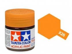 Tamiya Acrylic Mini X-26 Clear Orange (Gloss) - 10ml Jar