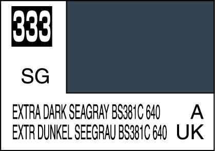 Mr Color Paint Extra Dark Seagray BS381C 640 10ml # C333