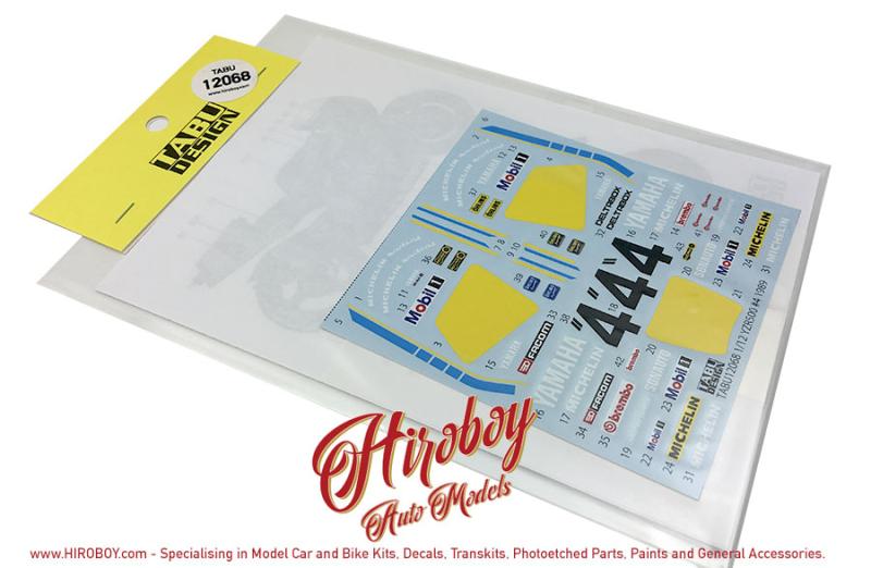 1:12 Yamaha YZR500 #4 1989 Christian Sarron Decals (Hasegawa)
