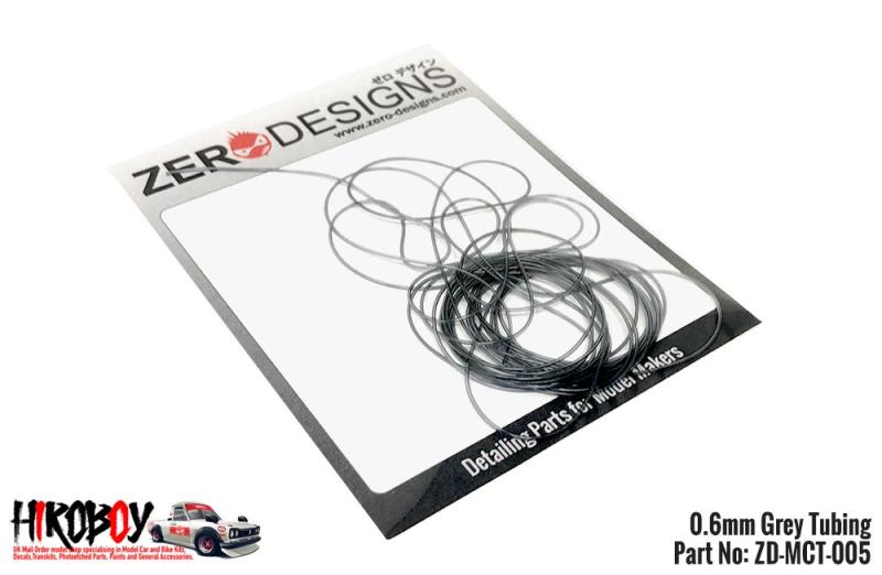 0.6mm Coloured Micro Tubing – Grey