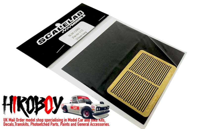 1:12 Cable Ties/ Zip Ties/ Zap Strap 25mm | SLM-12002 | Scalelab
