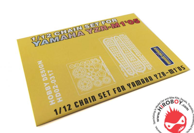 1:12 Chain Set For Yamaha YZR-M1 2005 (PE+Metal Parts+Resin）
