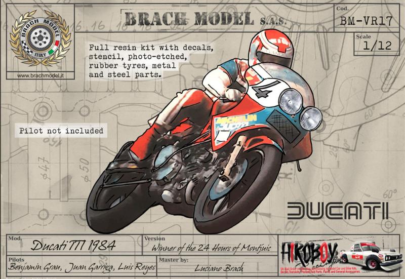 1:12 Ducati TT1 Winner of the 1984 24 Hours of Montjuïc
