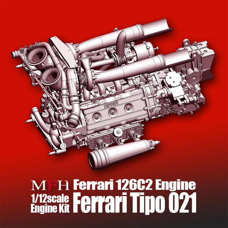 1:12 Ferrari 126C2 Engine Kit Tipo 021