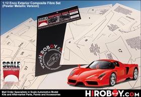 1:12 Ferrari  Enzo Exterior Composite Fiber Set (Pewter Metallic Version)