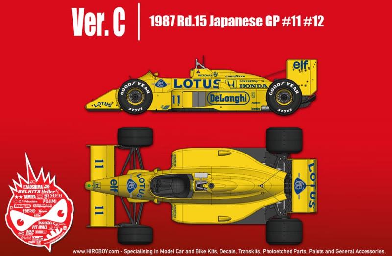 1:12 Lotus 99T Ver.C : 1987 Rd.15 Japanese GP #11 S.Nakajima #12 A.Senna