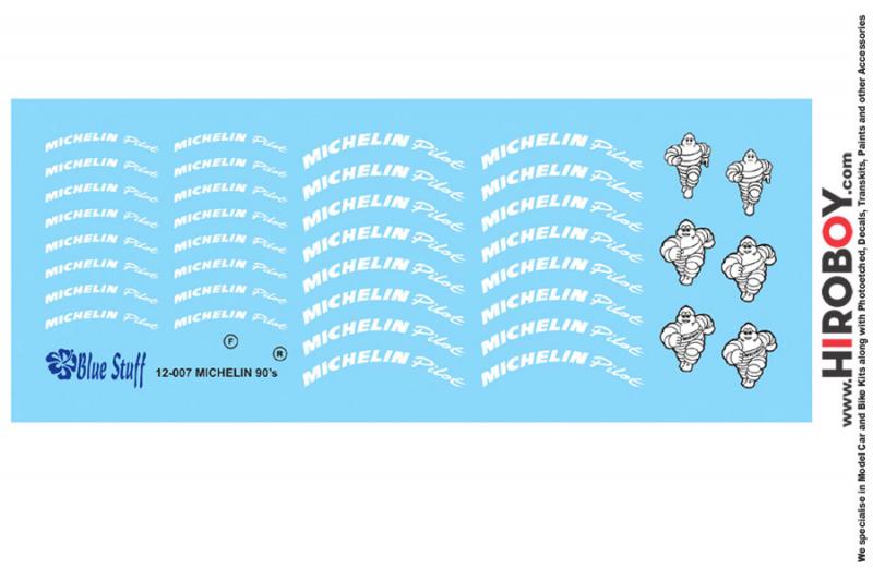 1:12 Michelin 90's Motorcycle Tyre Decals