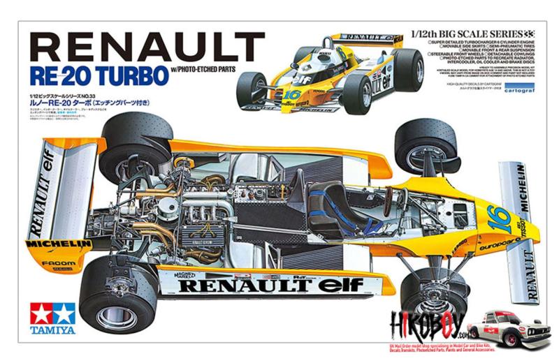 1:12 Renault RE-20 Turbo c/w Photoetched Parts 12033