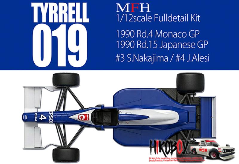 1:12 Tyrrell 019 - Full Detail Multi-Media Kit