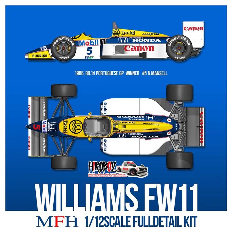 1:12 Williams FW11 - Full Detail Kit | MFH K742 | Model Factory Hiro