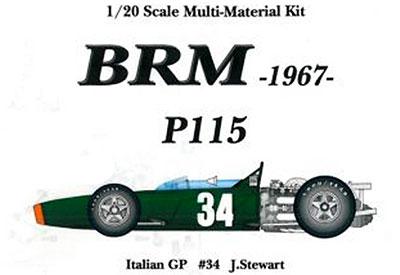 1:20 BRM P115 (H16) 1967 Italian GP  Full detail Multi-Media Model Kit