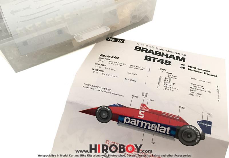1:20 Brabham BT48 Niki Lauda - Nelson Piquet Multi-Media Kit