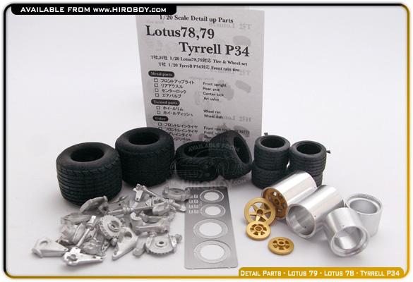 1:20 F1 Detail Parts - Lotus 79/Lotus 78/P34/M23 - E820