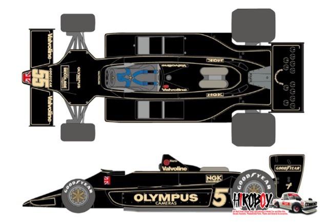 1:20 J.P.S. Team Lotus Type79 1978 Decals for Tamiya