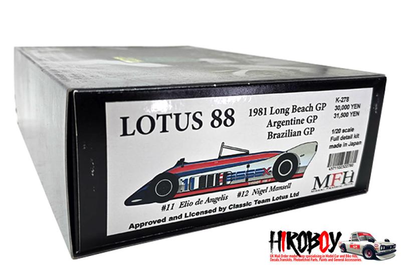 1:20 Lotus 88 | K278 | Model Factory Hiro