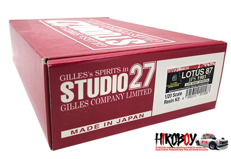 1:20 Lotus 87 "JPS" Low Nose Version (1981)