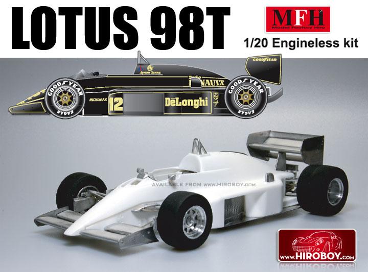 1:20 Lotus 98T Spanish GP Curbside Multi-Media Model Kit
