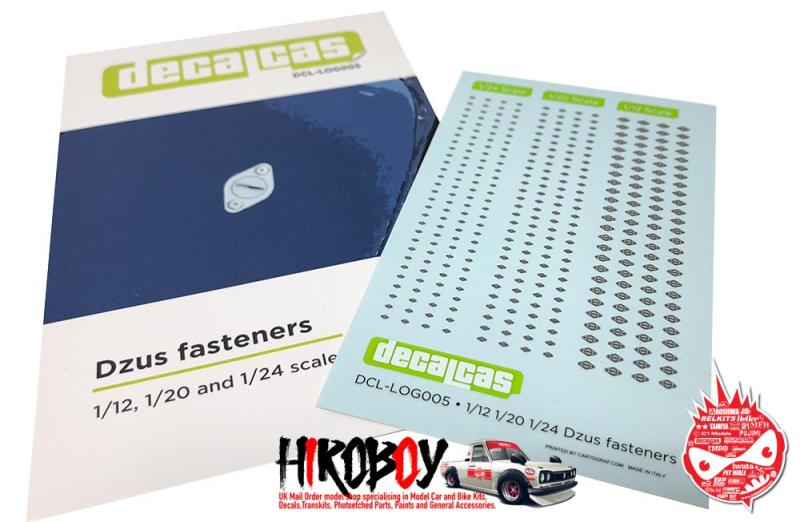 1:12 1:20 1:24 Dzus Fastener Decals
