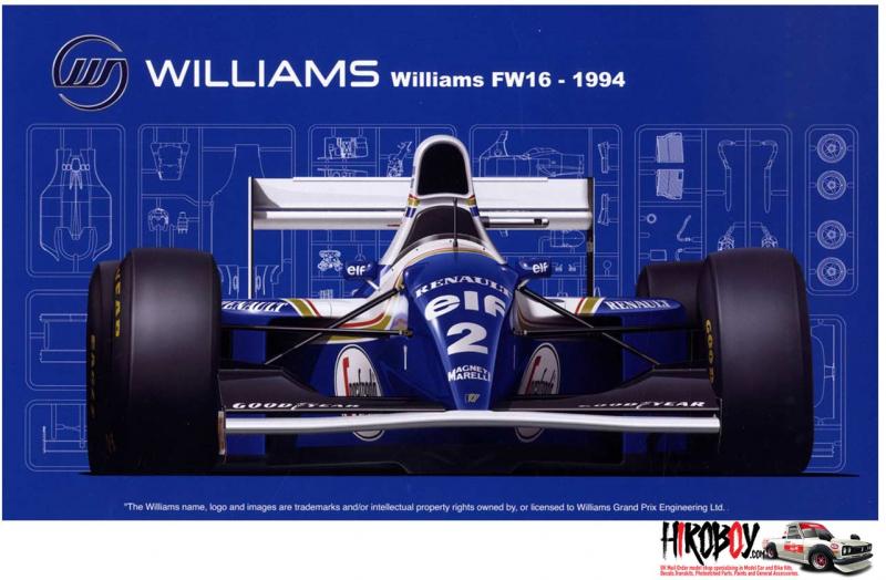 1:20 Williams FW16 Renault (San MarinoGP/Brazilian GP/Pacific GP)