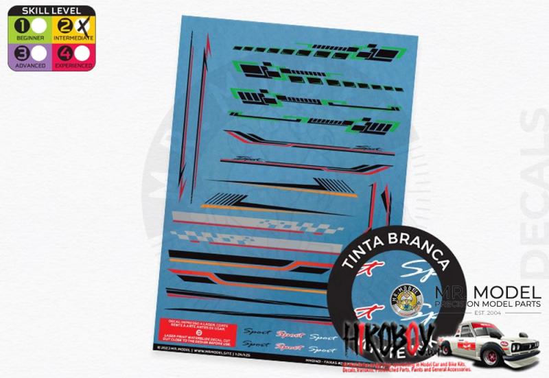 1:24 / 1:25 Stripes Decal 2