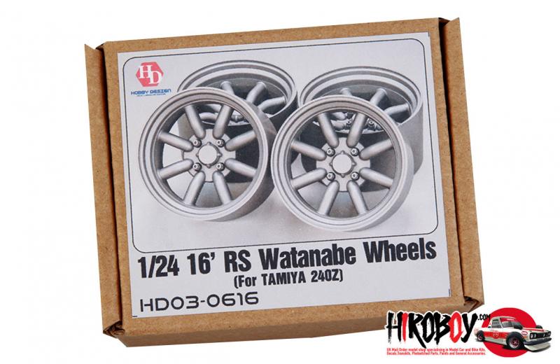1:24 16"' RS Watanabe Wheels For 240ZG