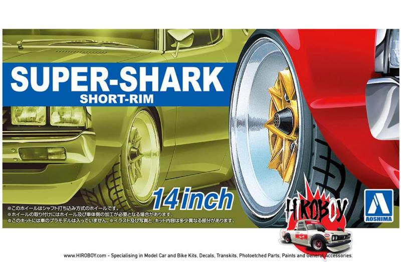 1:24 14" Super Shark Wheels and Tyres
