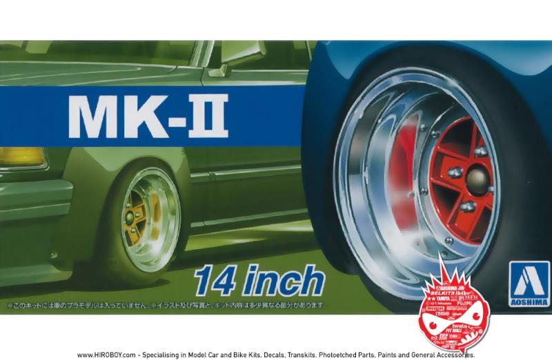 1:24 14" SSR Mk2 (MK-II) Speed Star Wheels and Tyres