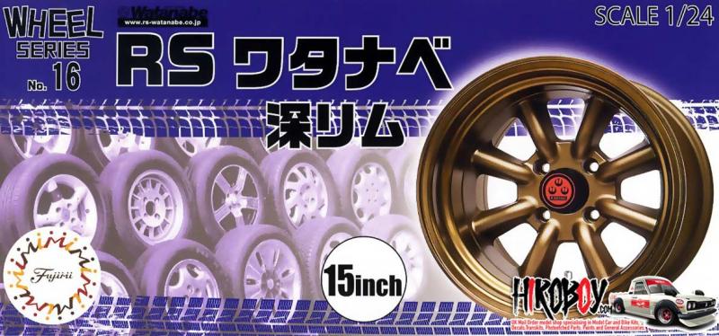 1:24 15" RS Watanabe Deep Wheels and Tyres #16
