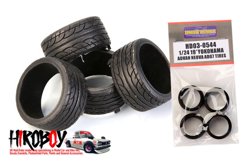 1:24 19" Yokahama Advan Neova AD07 Tyres