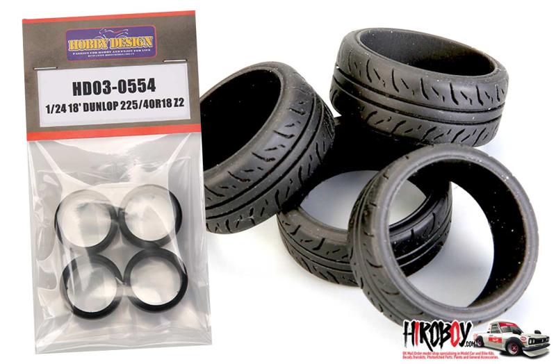 1:24 18" Dunlop 225/40R 18 Z2 Tyres
