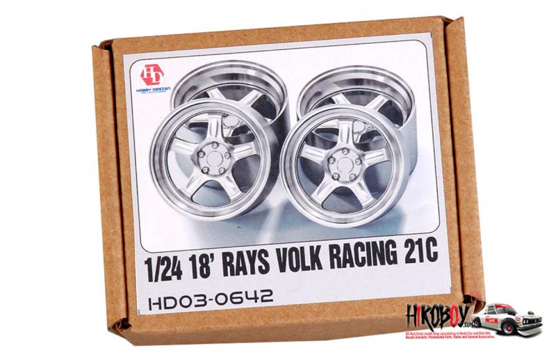 1:24 18" Rays Volk Racing 21C Resin Wheels