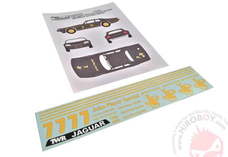 1:24 1984 Macau Guia Race JPS TWR Jaguar XJS Gr.A #7 Winner - Tom Walkinshaw Decals