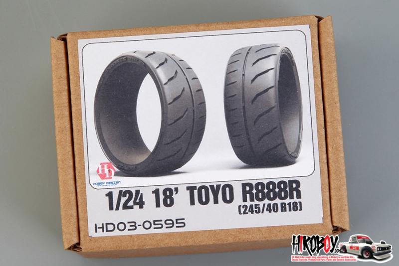 1:24 18" Toyo R888R (245/40 R18) Tyres