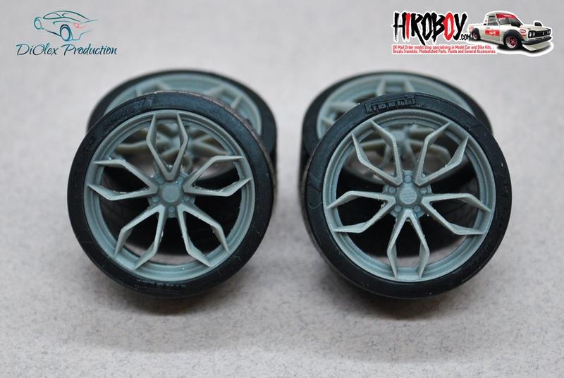 1:24 21" Wheels HRE P201 with Tyres