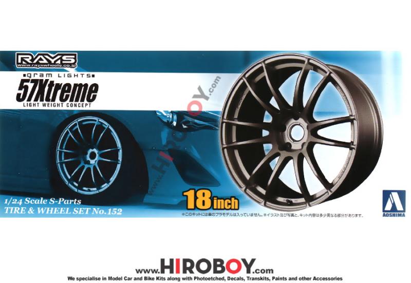 1:24 18" 57 Extreme (Gram Lights) G07EX Wheels and Tyres