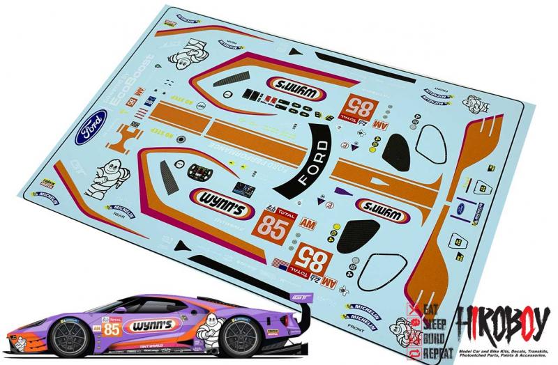 1:24 Wynn's/Keatings #85 Ford GT Le Mans Decals