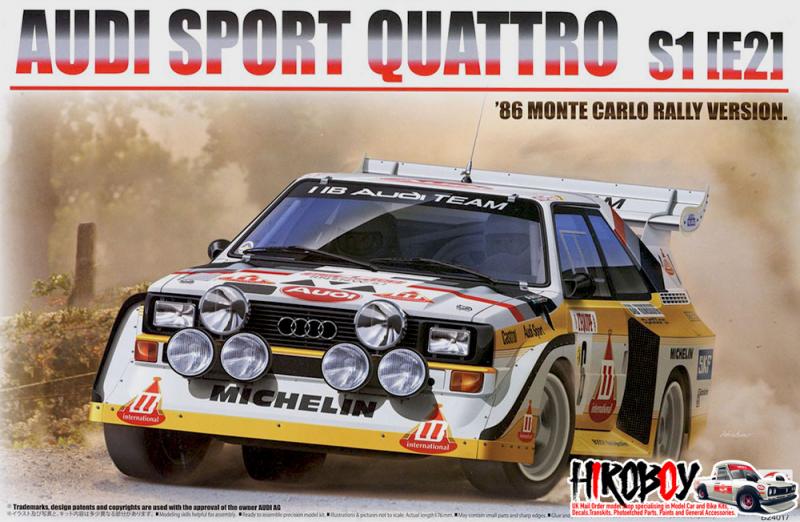 1:24 Audi Quattro S1 1986 Monte Carlo Rally