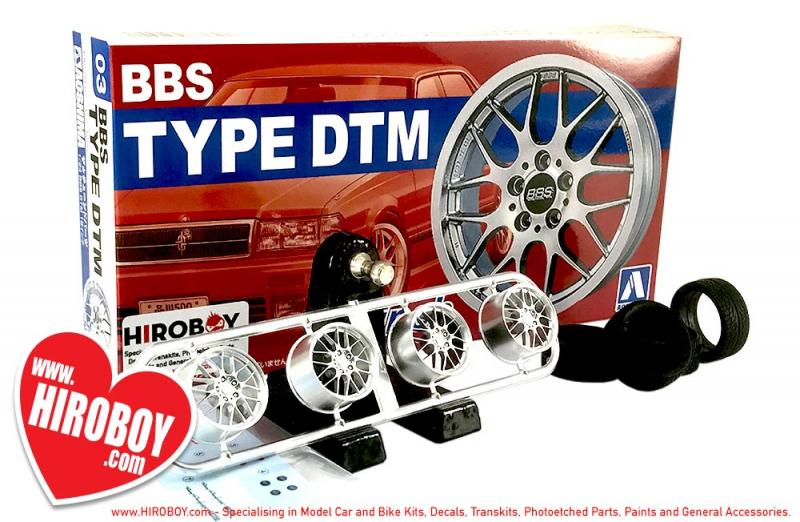 1:24 BBS Type DTM 18" Aoshima Wheels and Tyres