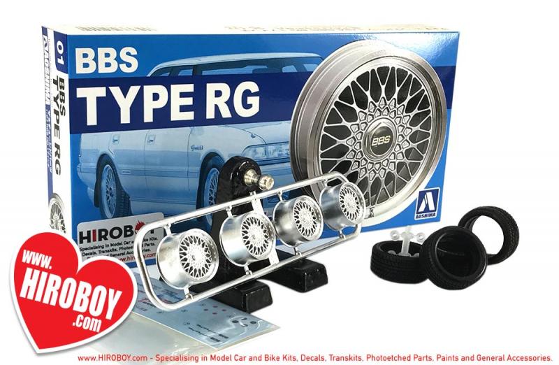 1:24 BBS Type RG 17" Aoshima Wheels and Tyres