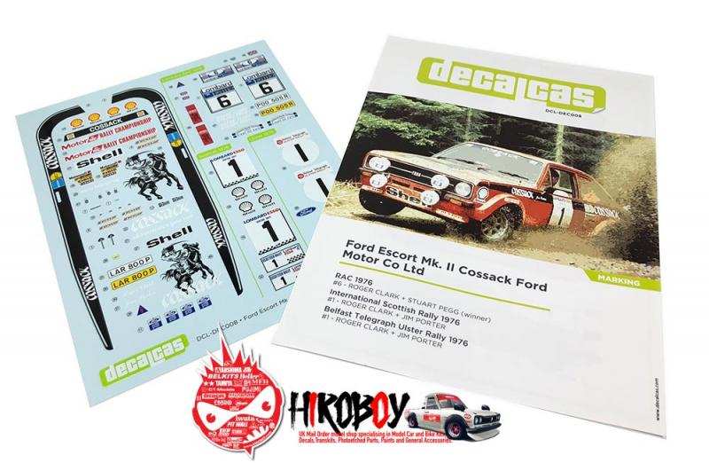 1:24 Ford Escort Mk. II Cossack Rally 1976 Decals