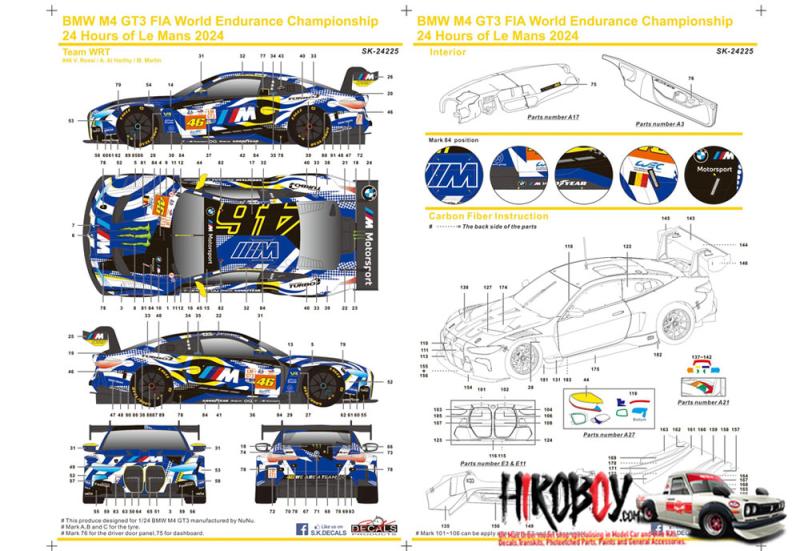 1:24 BMW M4 GT3 FIA World Endurance Championship 24 Hours of Le