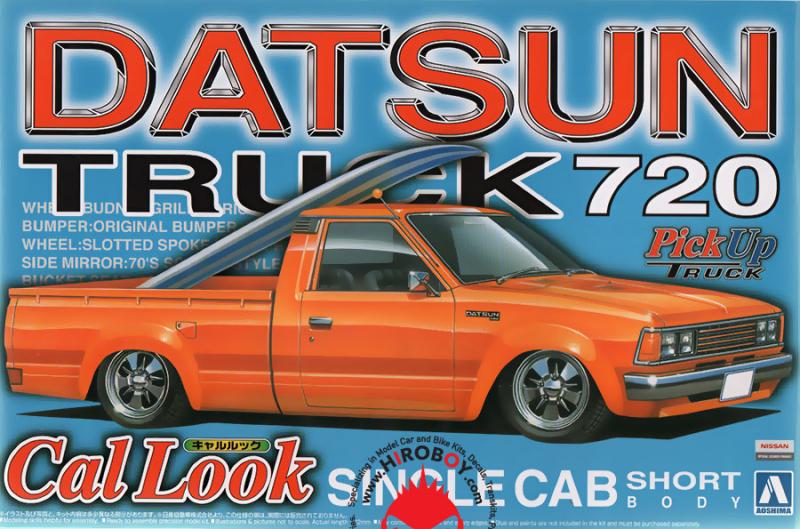 1:24 Datsun Truck 720 Cal Look Single Cab