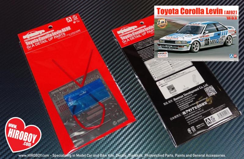 1:24 Detail Up Parts for Toyota Corolla Levin AE92 '88 Gr.A
