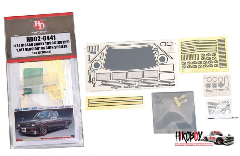 1:24 Detail Up Set for Nissan Sunny Truck Late Version/ Chin Spoiler (GB122)  (PE+Resin) Hasegawa
