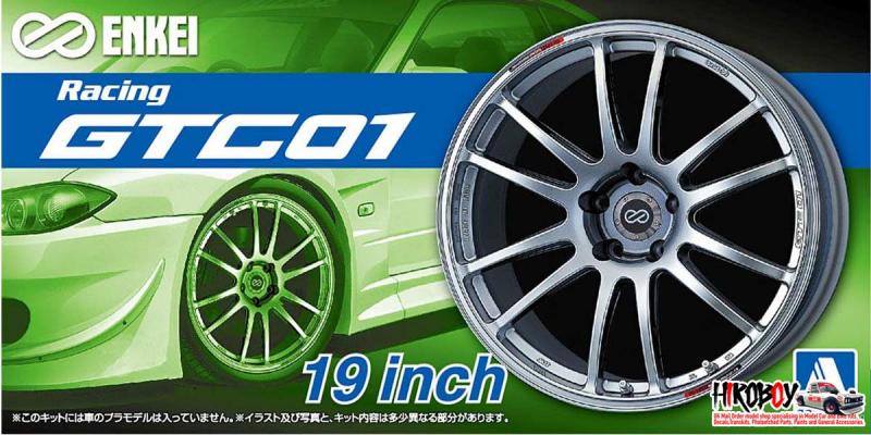1:24 Enkei GTC01 19" Wheel and Tyres